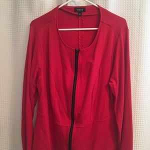 EUC Torrid Fitted Blazer 2 Red